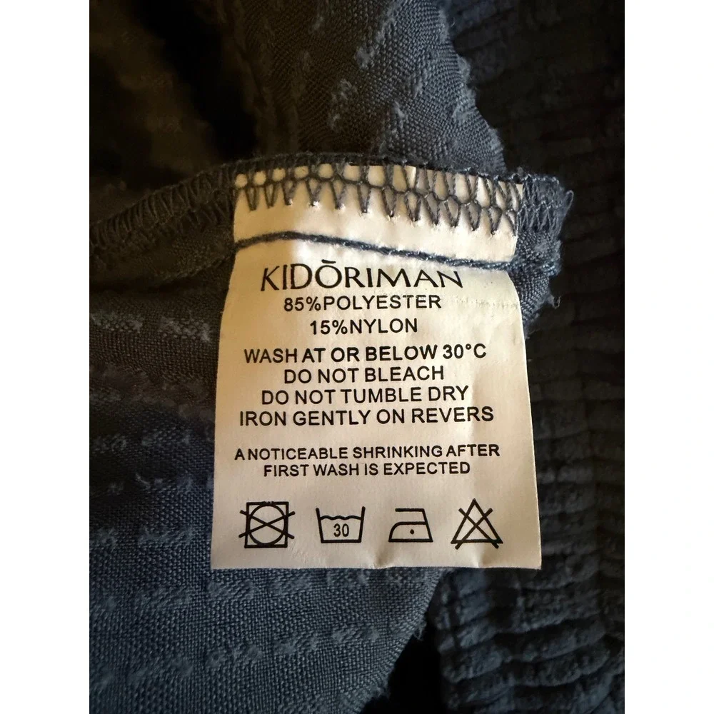 Kidoriman Corduroy Joggers Mens Large Blue Grey Japanese Streetwear Pants